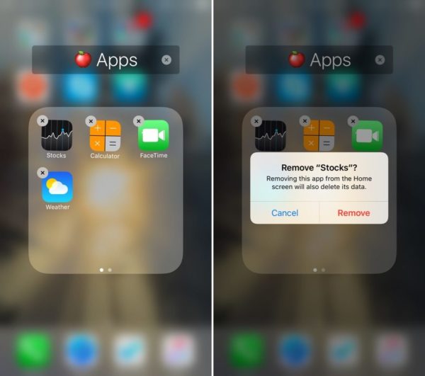 iOS 10 permitirá borrar apps Preinstaladas