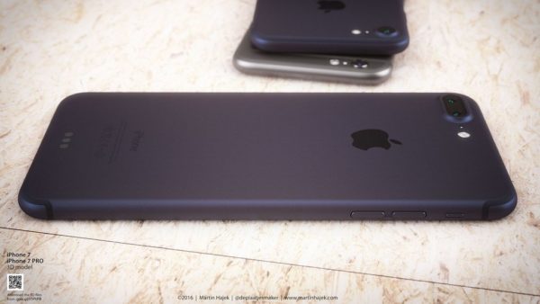 iPhone 7 azul oscuro mockup