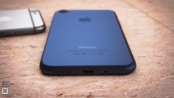 iPhone 7 azul oscuro mockup