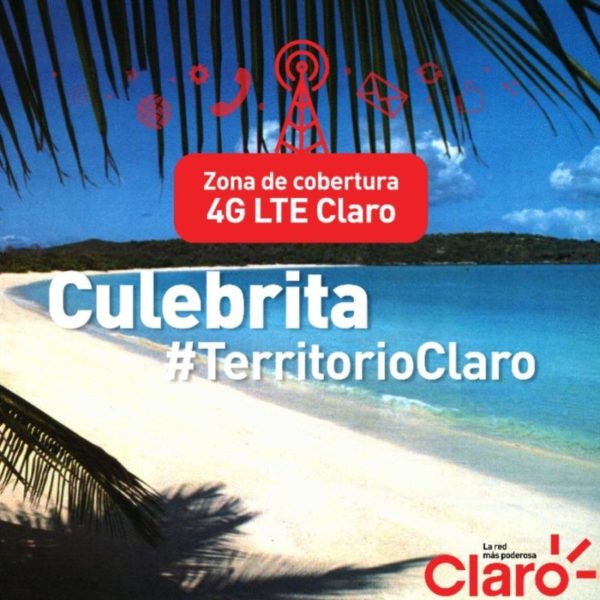 Cobertura 4G LTE en Culebra y Culebrita con Claro Puerto Rico