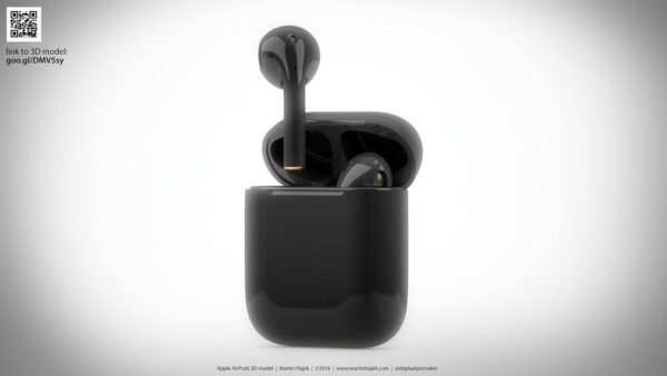 AirPods en Jet Black - Concepto Martin Hajek