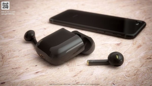AirPods en Jet Black - Concepto Martin Hajek