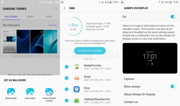Android Nougat 7.0 Galaxy S7