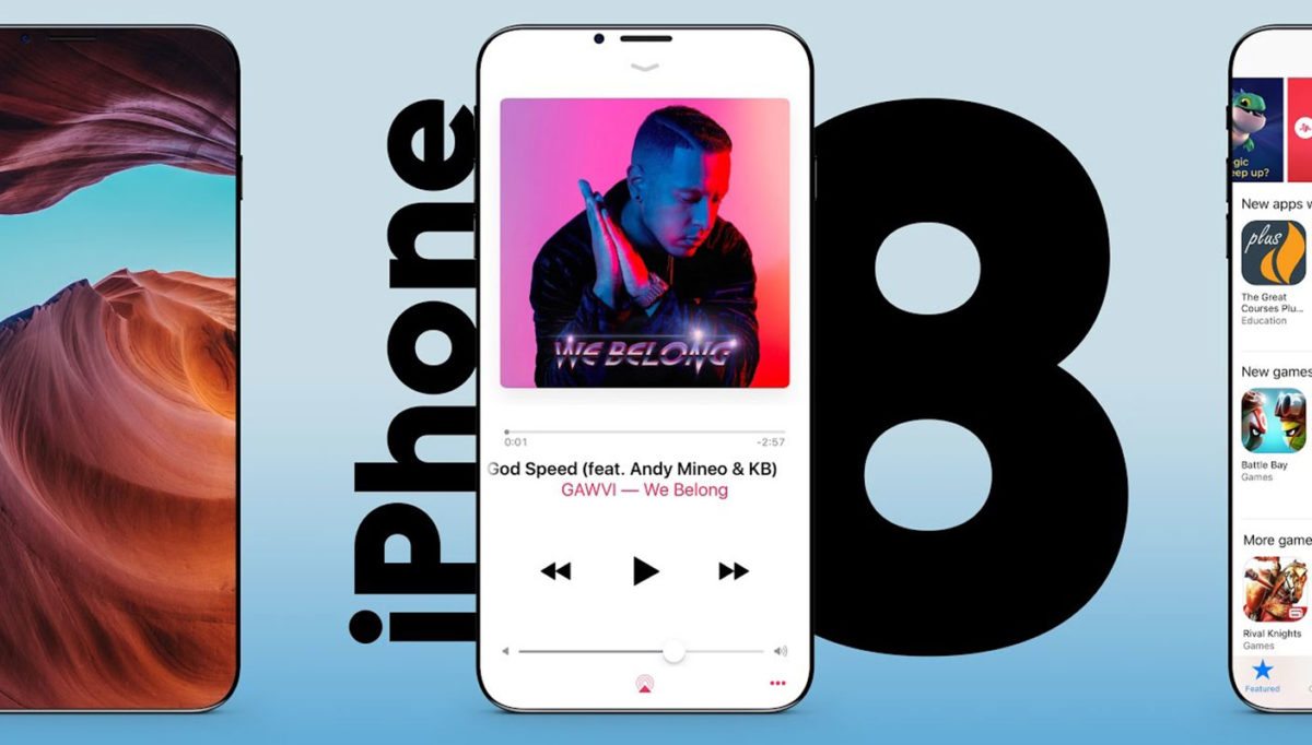 Así de genial se verían las apps y fotos en el iPhone 8