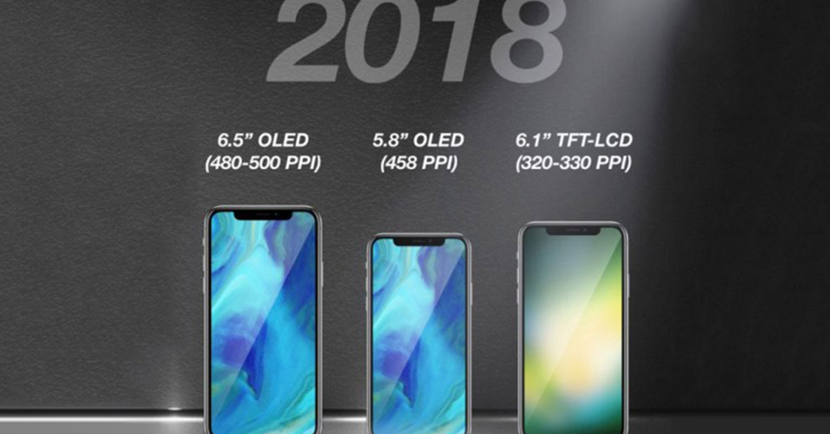 Tres modelos de iPhone X llegarían en el 2018