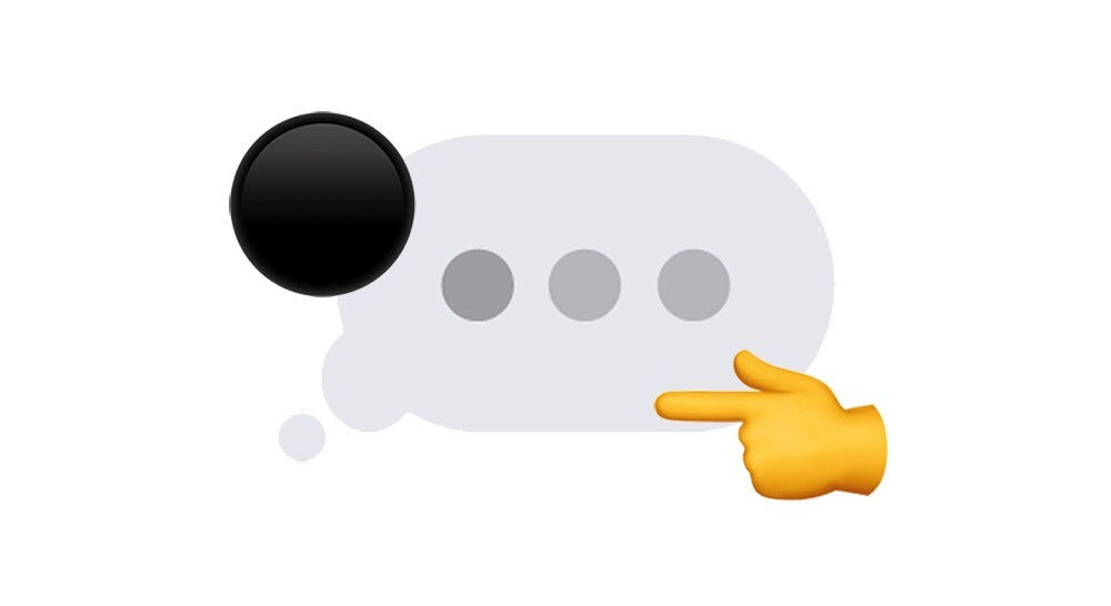 iMessage botón negro bug
