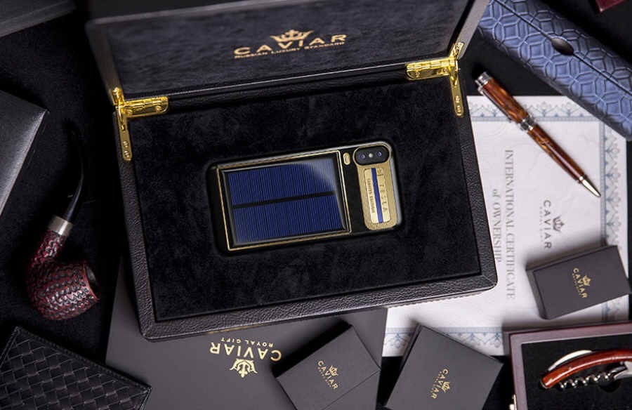 Caviar iPhone X Tesla