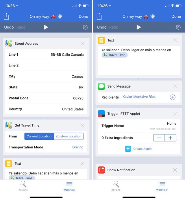 Crea tus propios Siri Shortcuts con Workflow