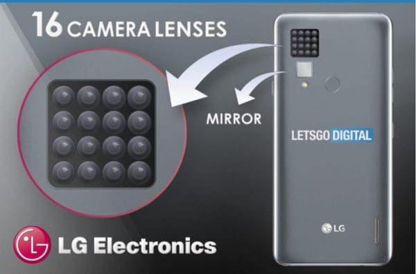 LG patente teléfono 16 cámaras