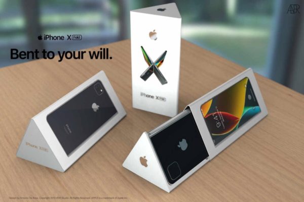 Concepto iPhone plegable — iPhone X Fold