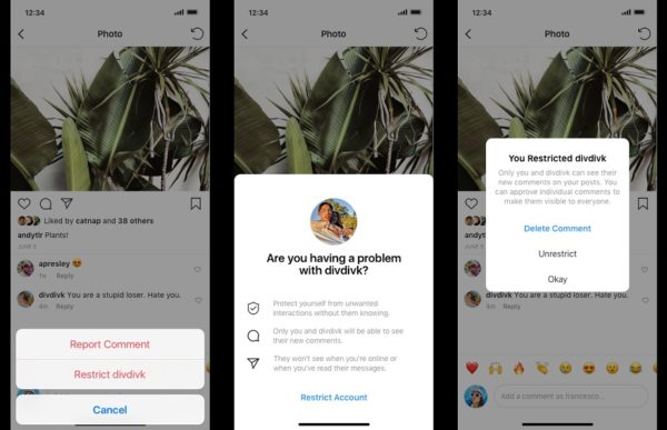 Instagram Restrict